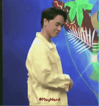 Man In Yellow Jacket #Mayward GIF