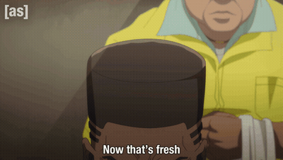 Man In Yellow Jacket Saying Now That's Fresh GIF
