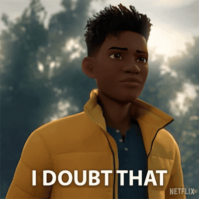 Man In Yellow Jacket Says I Doubt That GIF