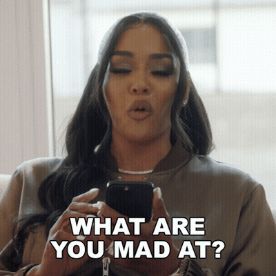 Man In Yellow Jacket Says U Mad GIF