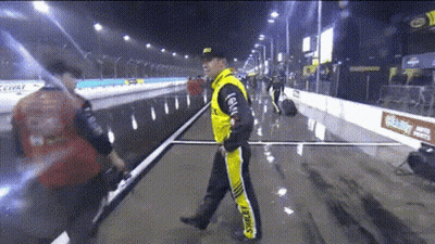 Man In Yellow Jacket With Shell On Pants GIF