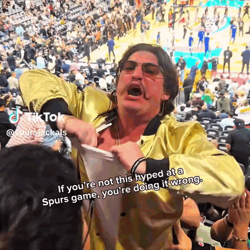 Man In Yellow Jacket Yelling GIF