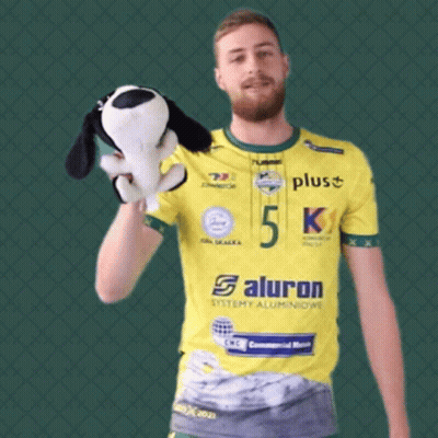 Man In Yellow Jersey Number 14 GIF