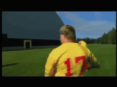 Man In Yellow Jersey Number 17 GIF