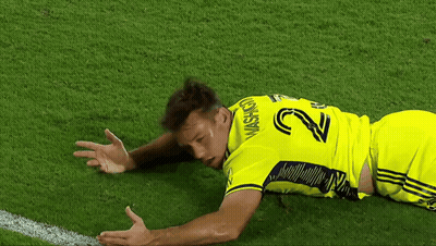 Man In Yellow Jersey Number 22 GIF