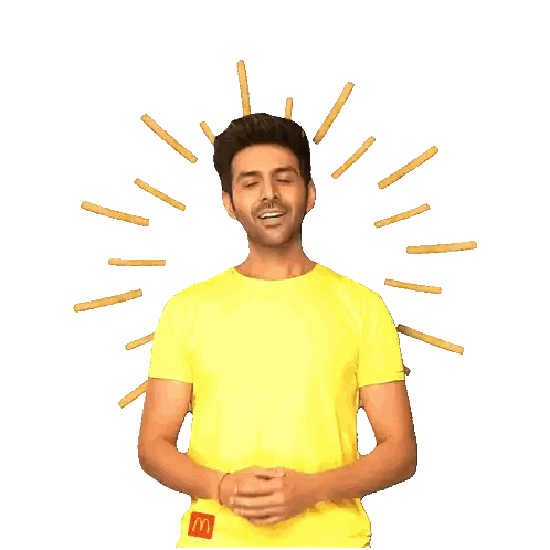 Man In Yellow McDonald's Shirt Sticker