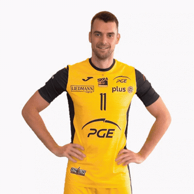 Man In Yellow PGE Shirt GIF
