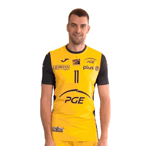 Man In Yellow PGE Shirt Number 11 Sticker