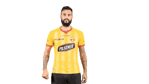 Man In Yellow Pilsner Shirt Sticker