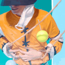 Man In Yellow Setting Up Trap GIF