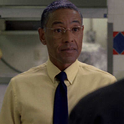 Man In Yellow Shirt And Blue Tie GIF