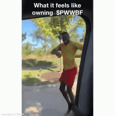 Man In Yellow Shirt And Red Shorts Dancing GIF