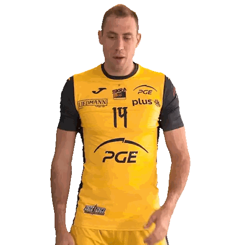 Man In Yellow Shirt And Shorts Sticker