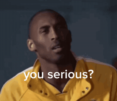 Man In Yellow Shirt Asking If Serious GIF