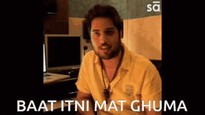 Man In Yellow Shirt Baat Itni Mat Ghuma GIF