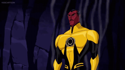 Man In Yellow Shirt Kisscartoon GIF