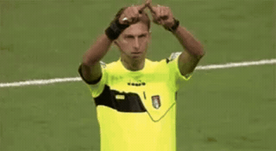 Man In Yellow Shirt Making Peace Sign GIF