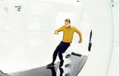 Man In Yellow Shirt Running GIF