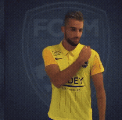 Man In Yellow Shirt Saying FCM GIF