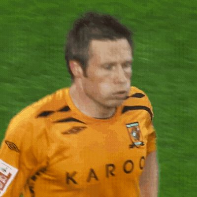 Man In Yellow Shirt Saying Karoo GIF