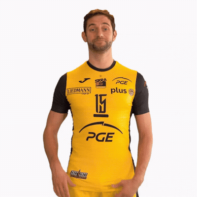 Man In Yellow Shirt Saying Pge Plus GIF