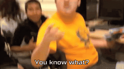 Man In Yellow Shirt Saying You Know What GIF
