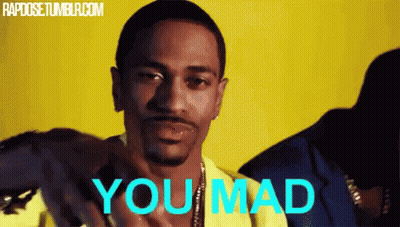 Man In Yellow Shirt Saying You Mad GIF