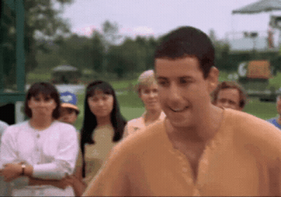 Man In Yellow Shirt Smiling GIF