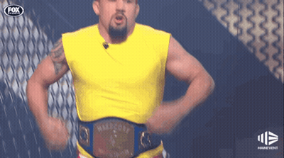 Man In Yellow Shirt With Hartford Belt GIF