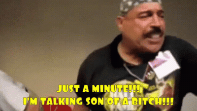 Man In Yellow Shirt With Jack Holding Championship Belt GIF