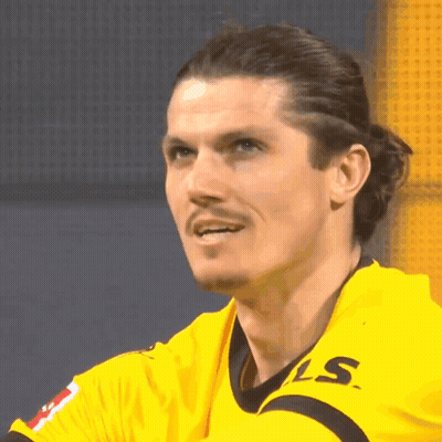 Man In Yellow Shirt With LS On Sleeve GIF