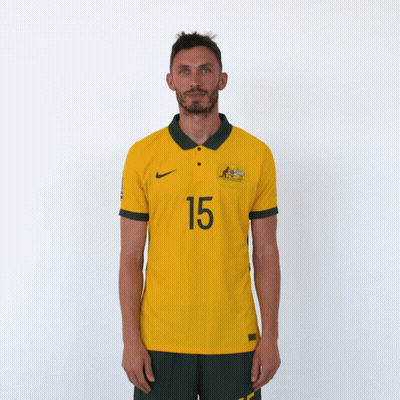 Man In Yellow Shirt With Number 15 GIF