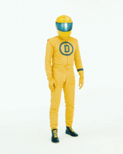 Man In Yellow Suit Saying I See You GIF