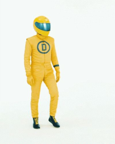 Man in Yellow Suit Saying Wait What
