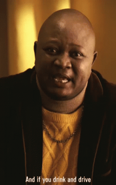 Man In Yellow Sweater And Black Jacket Says And If You Drink And Drive GIF