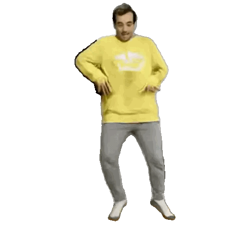 Man In Yellow Sweatshirt Number 15 Sticker