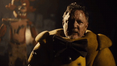 Man In Yellow Teddy Bear Costume With Skull Teddy Bear GIF