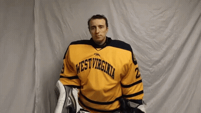 Man In Yellow West Virginia Jersey GIF