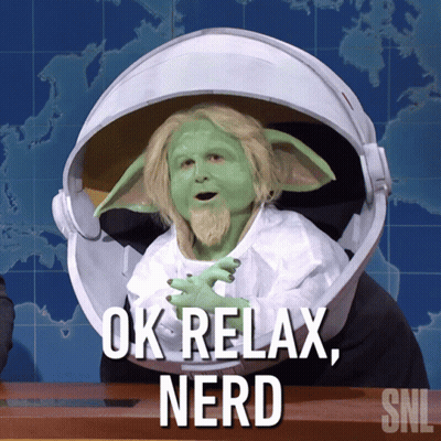 Man In Yoda Costume Says Ok Relax Nerd GIF
