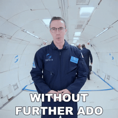 Man In Zero G Suit In Tunnel GIF