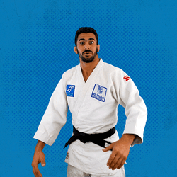 Man Is Ready For Judo Chop GIF
