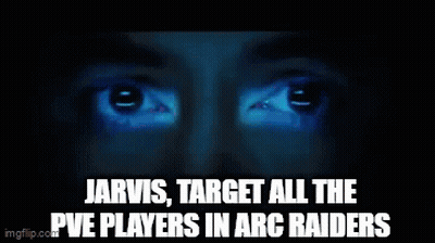 Man Jarvis Target All The PVE Players In Arc Raiders GIF