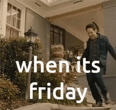 Man Jumping Down Stairs Friday GIF
