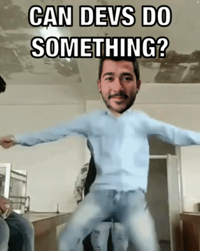 Man Jumping In Air Can Devs Do Something GIF