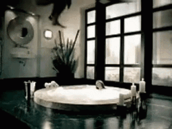 Man Jumping In Hot Tub GIF