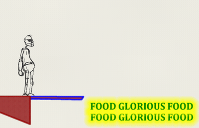 Man Jumping Off Cliff Food Glorious Food GIF