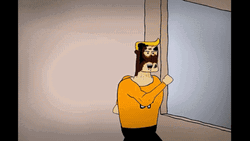 Man Jumping Out Window And Falling GIF