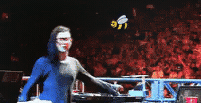 Man Jumping Over Picnic Table In Yard GIF