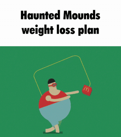 Man Jumping Rope Haunted Mounds Weight Loss Plan GIF