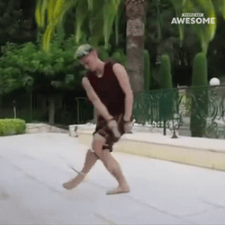 Man Jumping Skipping Rope GIF